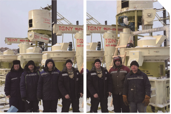 2019年俄羅斯時產18噸樟子松顆粒機組